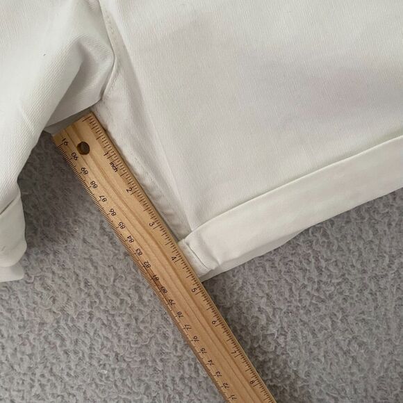 NWT Lee Shorts Mid Rise Women's Plus Size 22M White Stretch - Picture 8 of 10